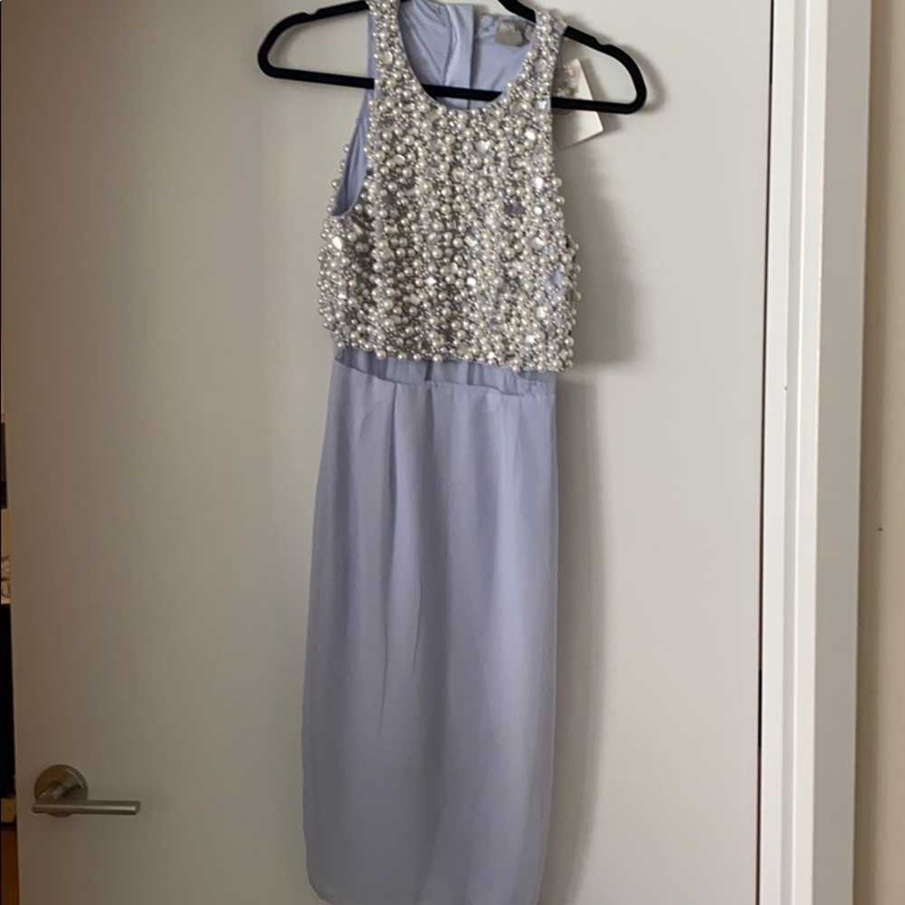 ⤵️Price drop ! ⭐️ 1 time host pick NWT ASOS petite periwinkle embellished dress